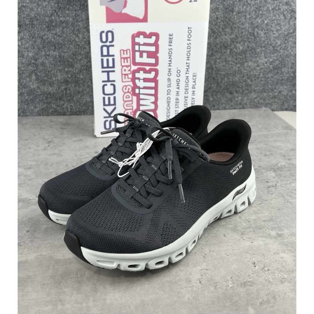 Women's Sketchers Hands Free Swift Fit Black Sneaker Size 8 New With Box